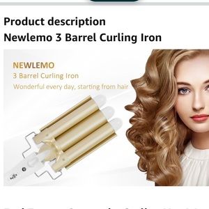 1 Inch 3 Barrel Ceramic  Waver Curling Iron Tool